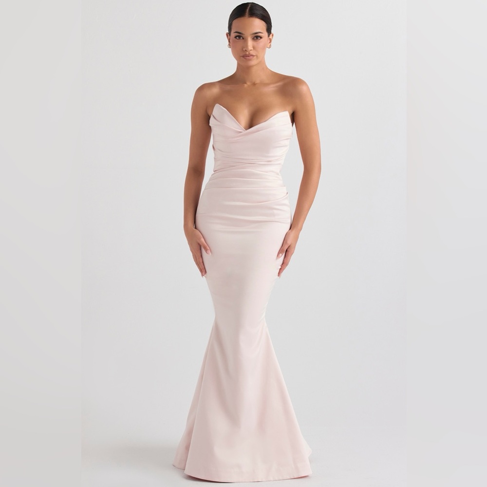 House of CB Strapless Pink Dress